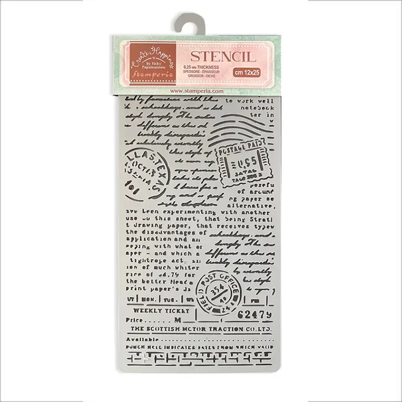 Stencil Spesso - Create Happiness Post Card - Imagen 2