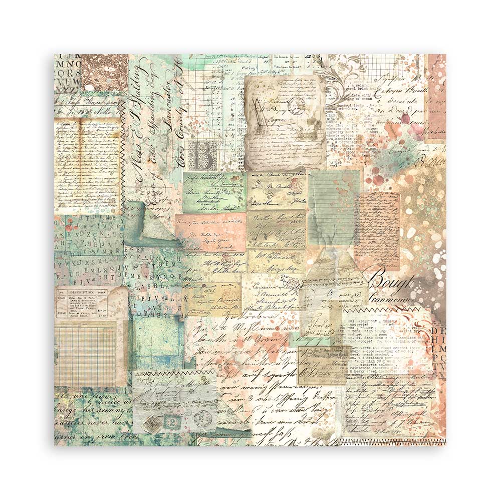 Album 10 hojas 20,3x20,3 (8"x8") Double Face Backgrounds Selection - Brocante Antiques - Imagen 14