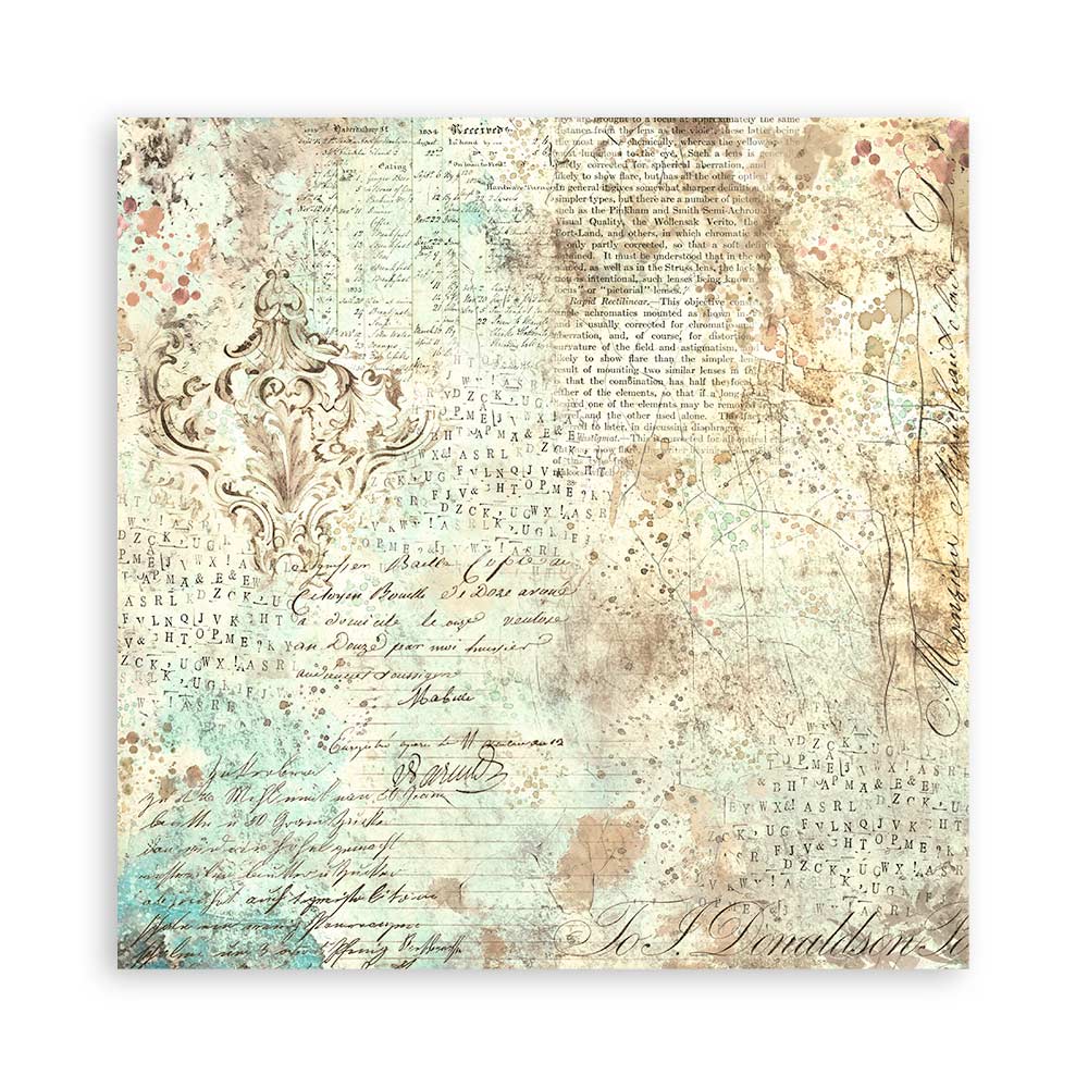 Album 10 hojas 20,3x20,3 (8"x8") Double Face Backgrounds Selection - Brocante Antiques - Imagen 15