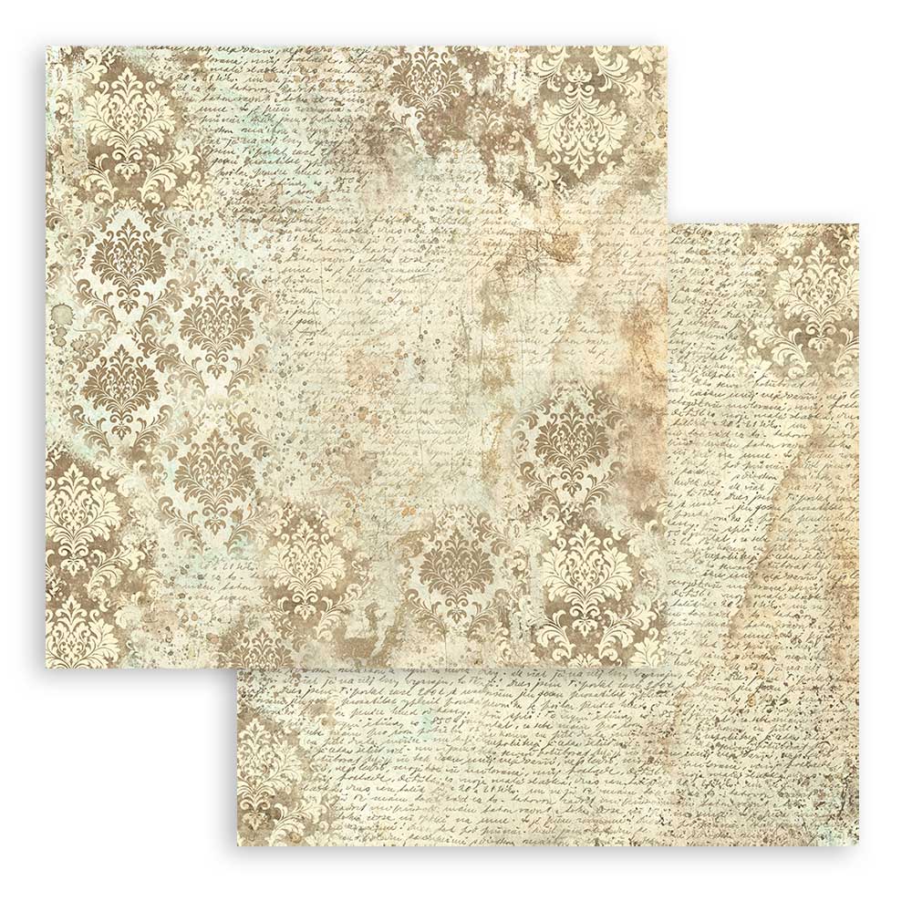 Album 10 hojas 20,3x20,3 (8"x8") Double Face Backgrounds Selection - Brocante Antiques - Imagen 19