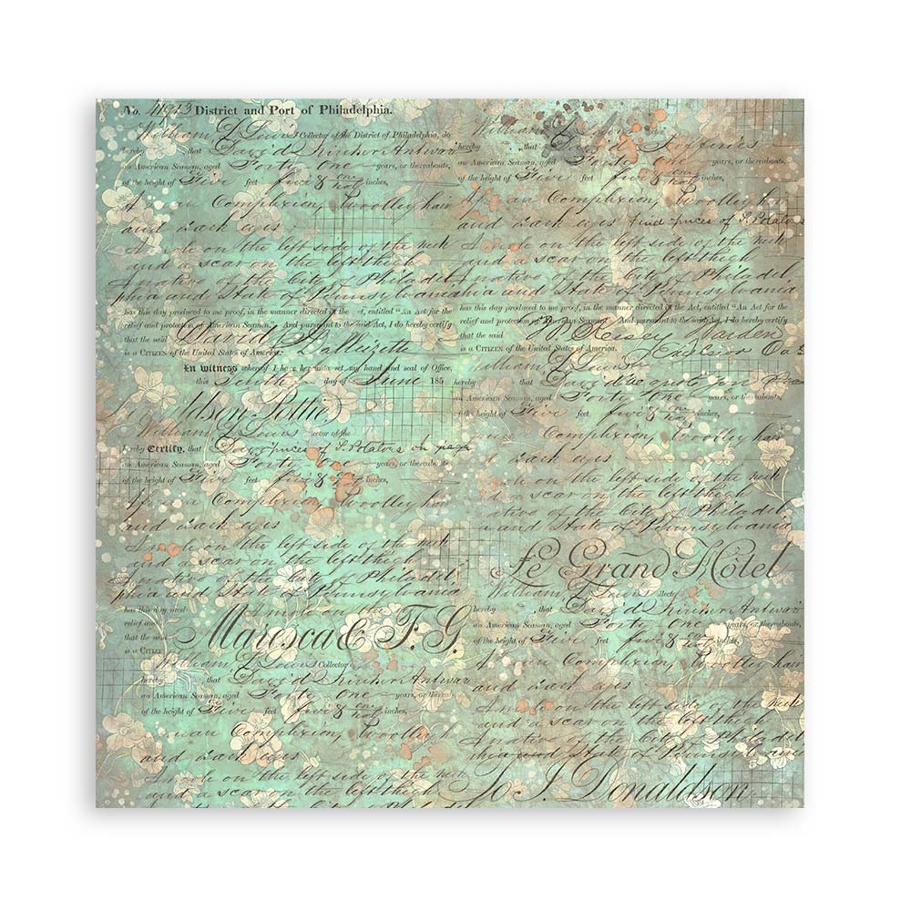 Album 10 hojas 20,3x20,3 (8"x8") Double Face Backgrounds Selection - Brocante Antiques - Imagen 20