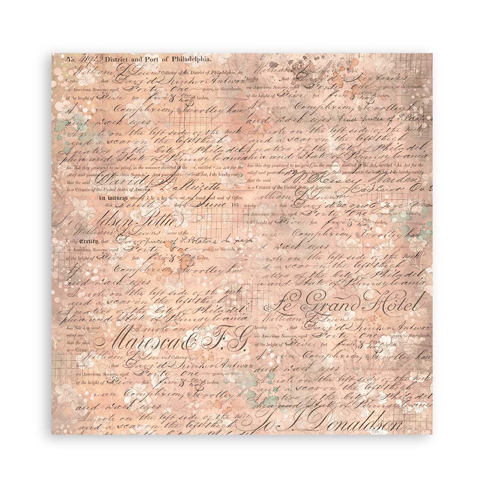 Album 10 hojas 20,3x20,3 (8"x8") Double Face Backgrounds Selection - Brocante Antiques - Imagen 21