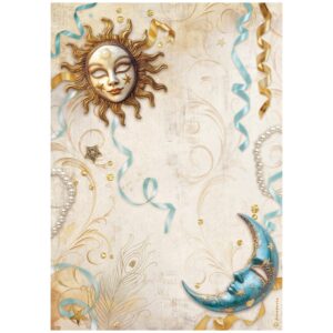 A4 Rice paper packed - Masquerade sun and moon