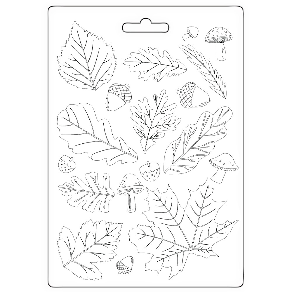 Molde Rígido - A5 - Hojas - Whispering Woods