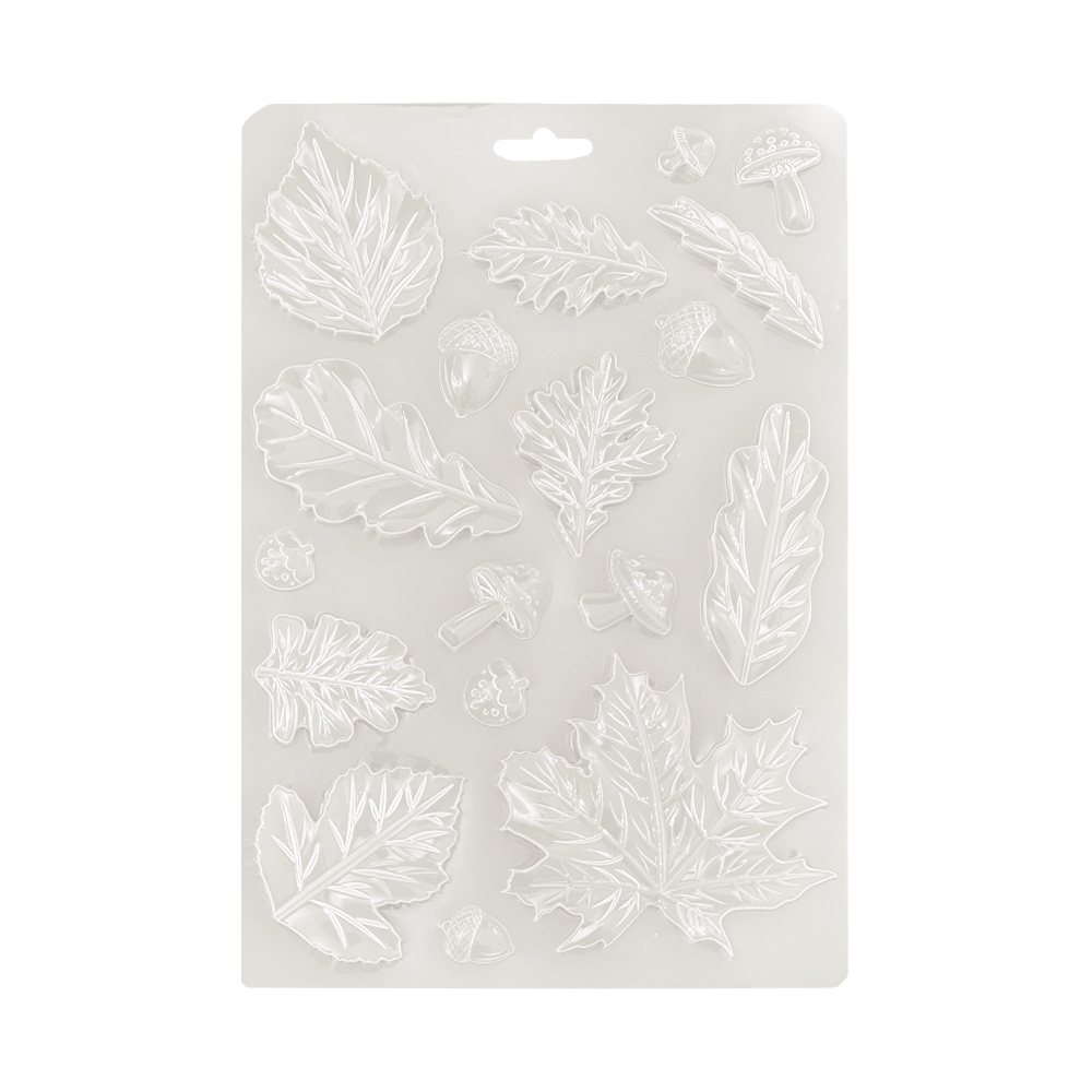 Molde Rígido - A5 - Hojas - Whispering Woods - Imagen 2