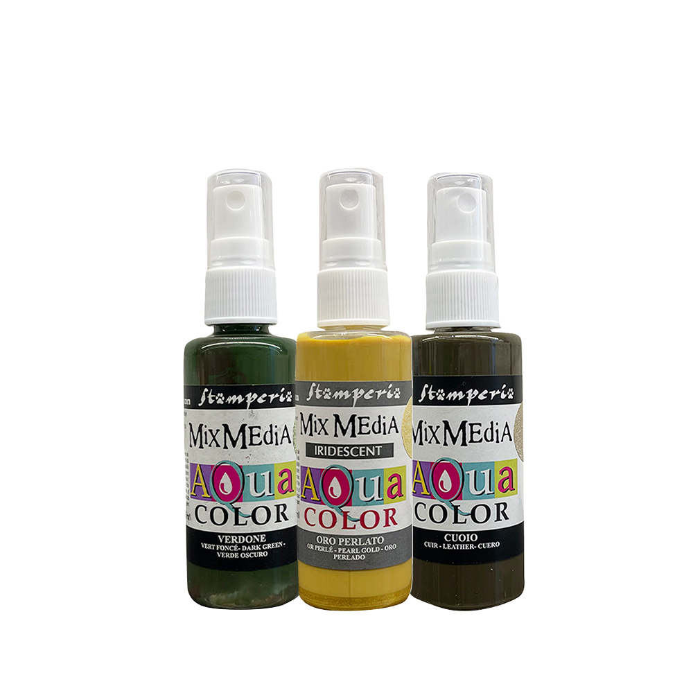Set 3 Pinturas Aquacolor - Whispering Woods