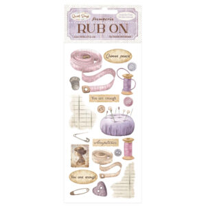 Transferencia Rub-on cm 10,16x21,6 - Costura - Quiet Days