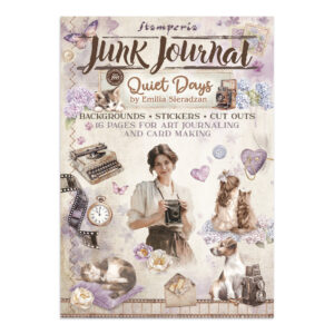 Junk Journal con stickers, recortes y fondos - Quiet Days