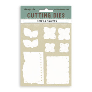 Troqueles A6 - Notas y flores - Cutting Dies