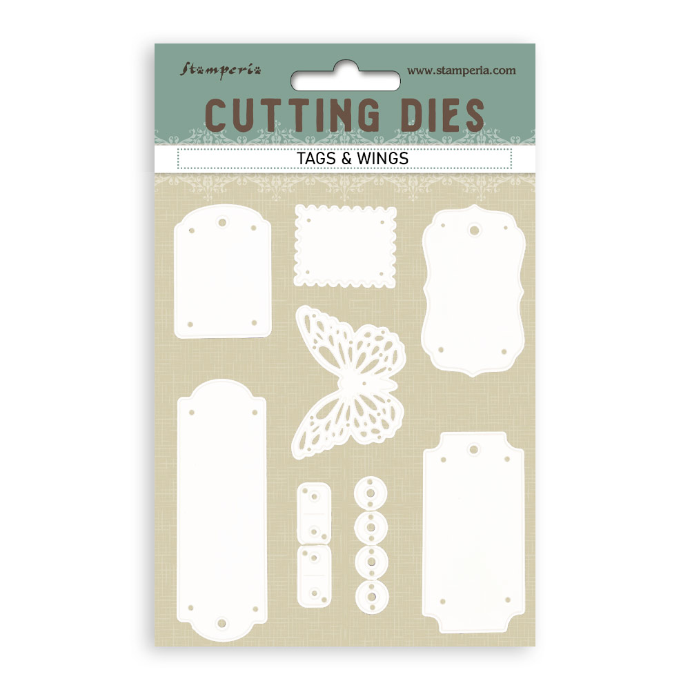 Troqueles A6 - Etiquetas y alas - Cutting Dies