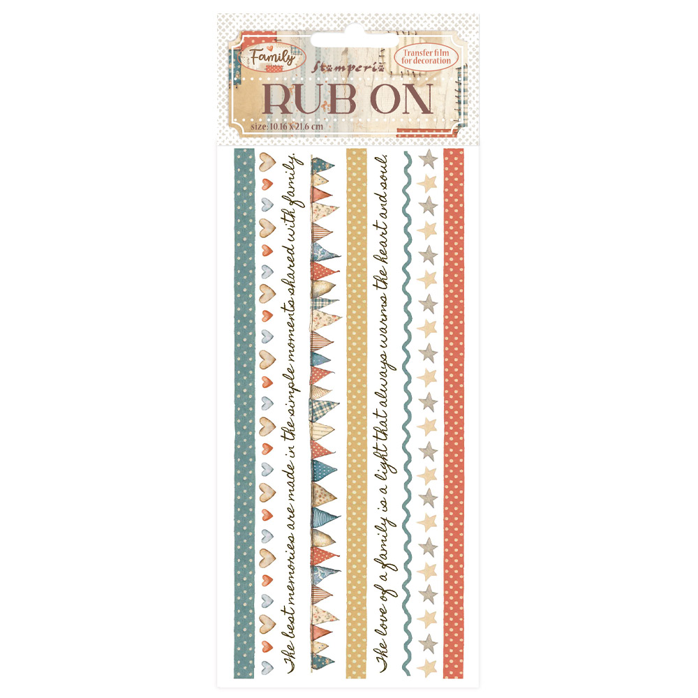 Rub-on 10,16×21,6 cm rayas – Family