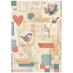 Papel de Arroz A4 patchwork – Family