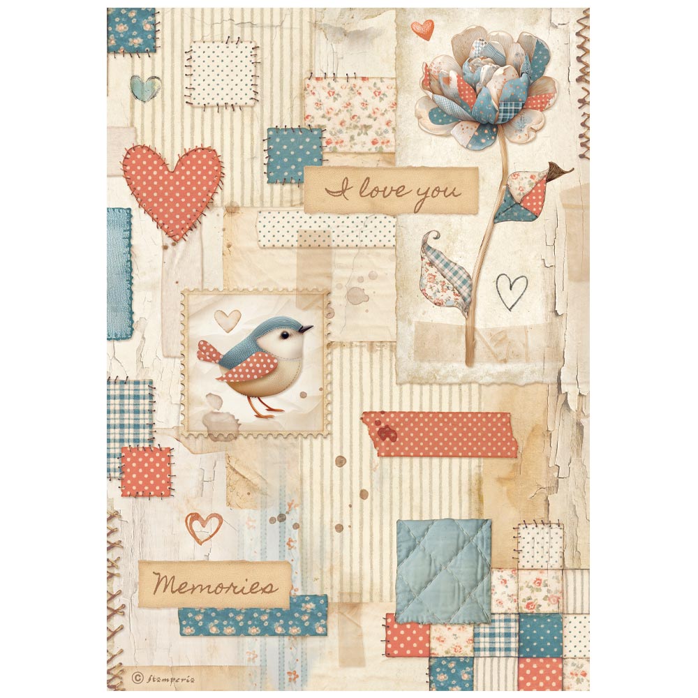 Papel de Arroz A4 patchwork – Family