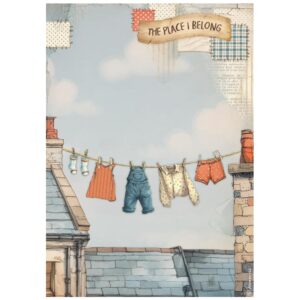 Papel de Arroz A4 ropa tendida – Family