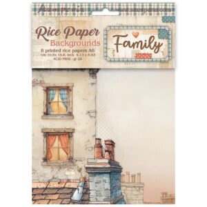 Pack 8 Papeles de Arroz A6 fondos – Family
