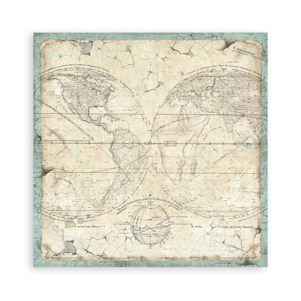 Scrapbooking Álbum Pequeño 10 hojas 20,3×20,3 cm Selección de Fondos – Voyages Fantastiques 25 - Imagen 4