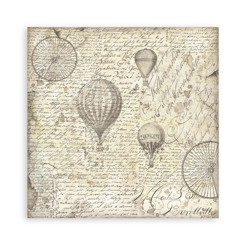 Scrapbooking Álbum Pequeño 10 hojas 20,3×20,3 cm Selección de Fondos – Voyages Fantastiques 25 - Imagen 12