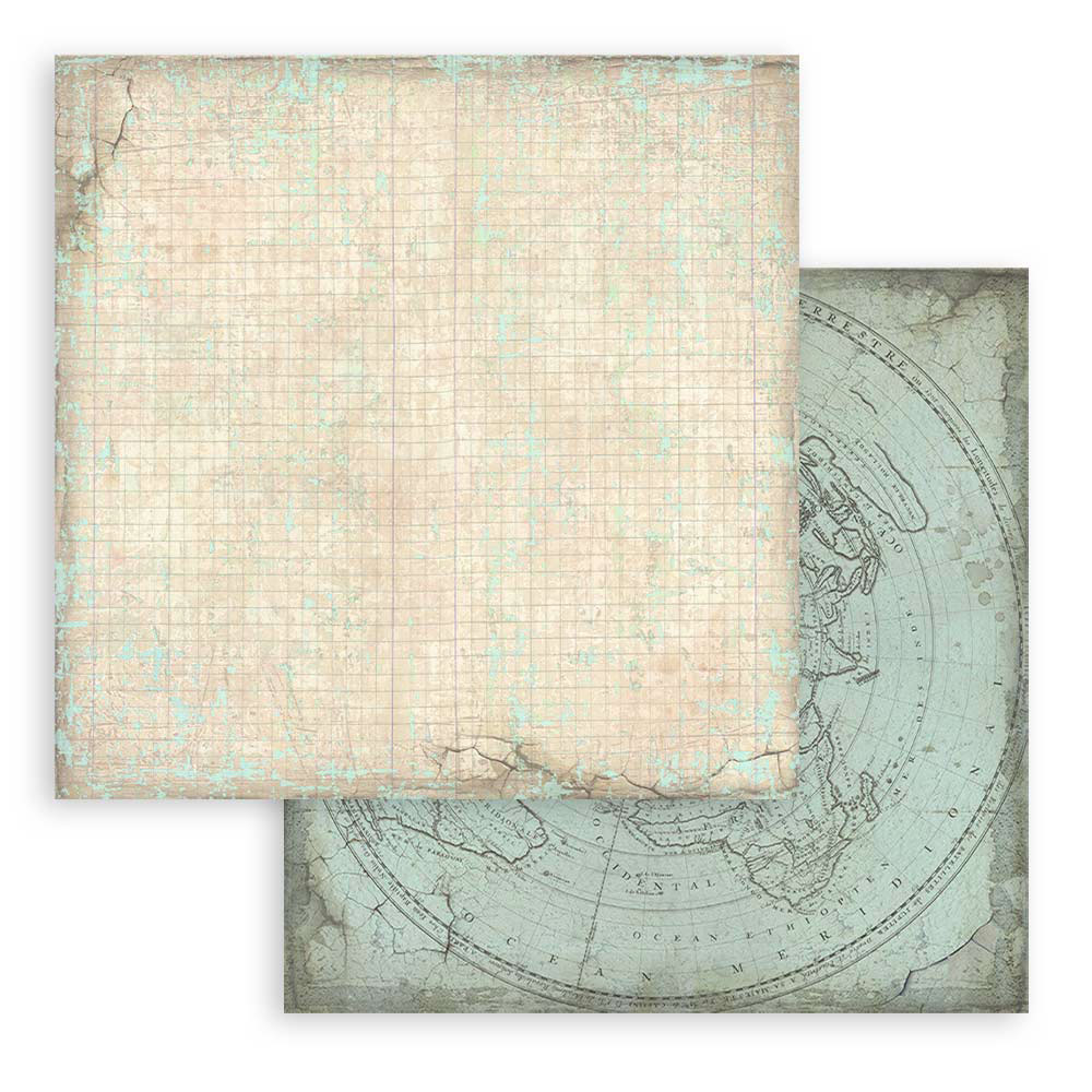 Scrapbooking Álbum Pequeño 10 hojas 20,3×20,3 cm Selección de Fondos – Voyages Fantastiques 25 - Imagen 29