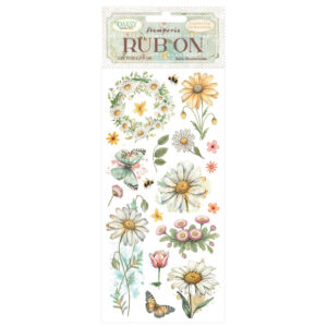 Rub-on 10,16×21,6 cm margarita y mariposa – Daisy Art 26