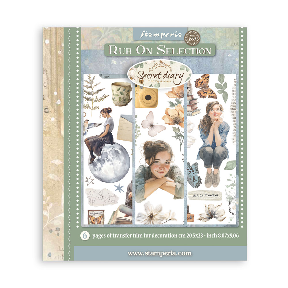 Rub-on selección 20,5×23 cm 6 páginas – Secret Diary 26