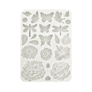 Molde de Silicona A5 mariposas y flores Create Happiness – Secret Diary 26