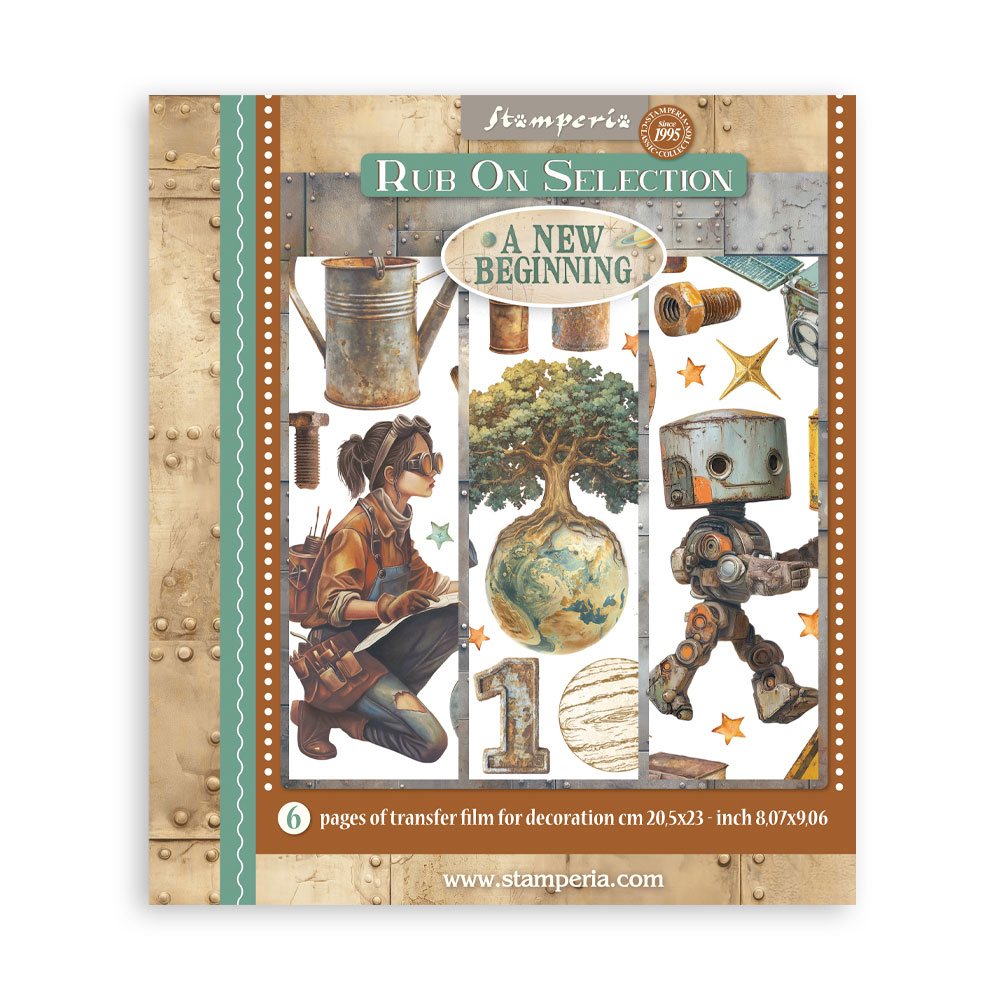 Rub-on Selection 20,5x23 cm - 6 páginas - A New Beginning