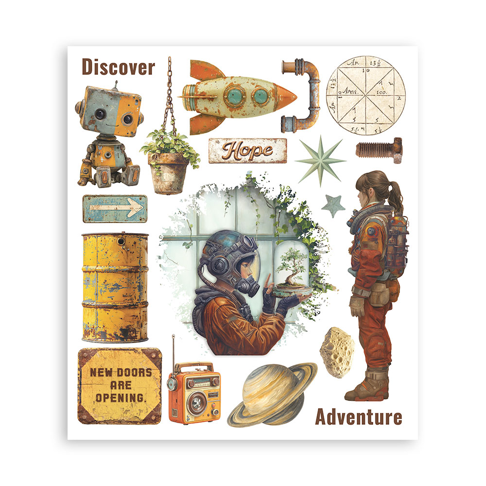 Rub-on Selection 20,5x23 cm - 6 páginas - A New Beginning - Imagen 3