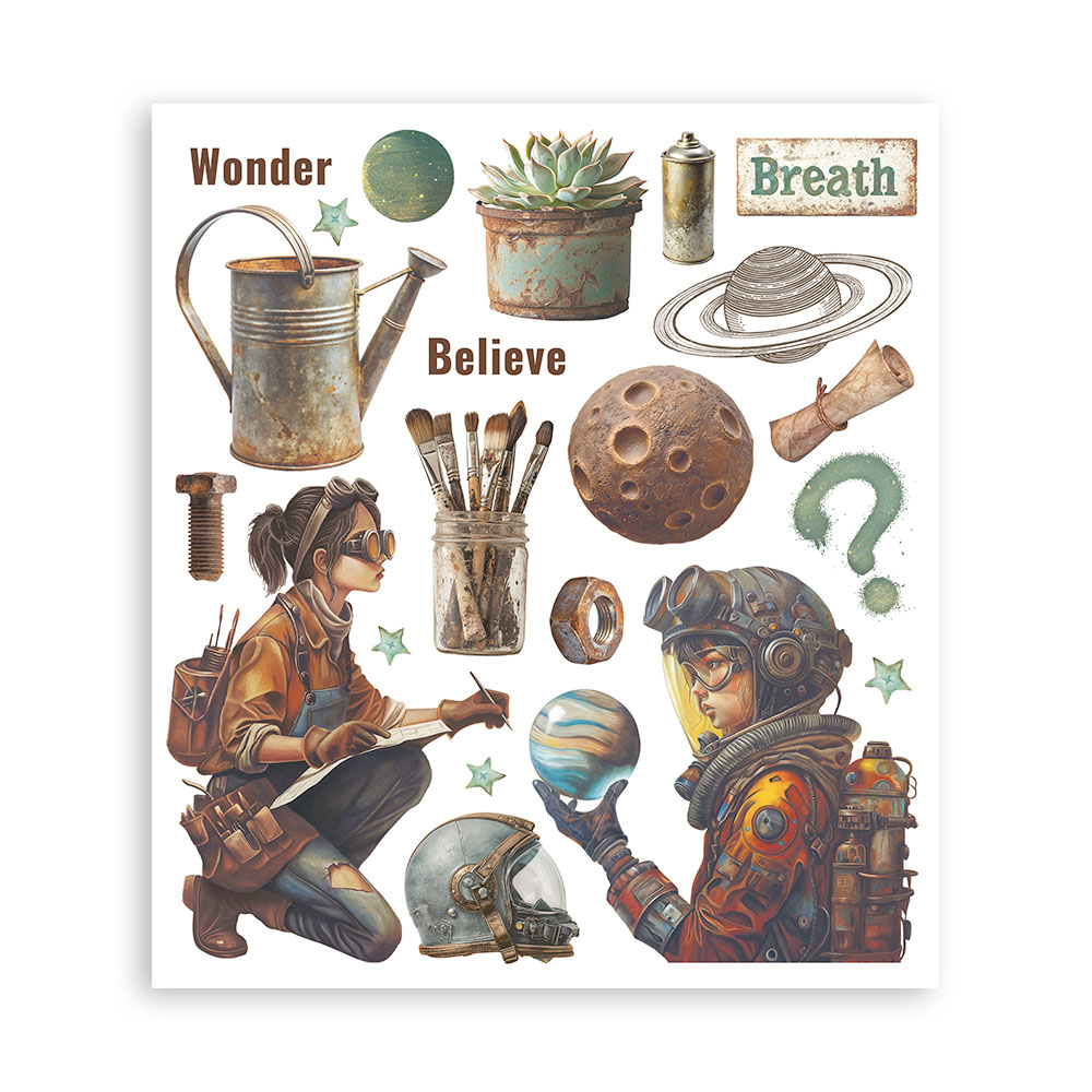 Rub-on Selection 20,5x23 cm - 6 páginas - A New Beginning - Imagen 4