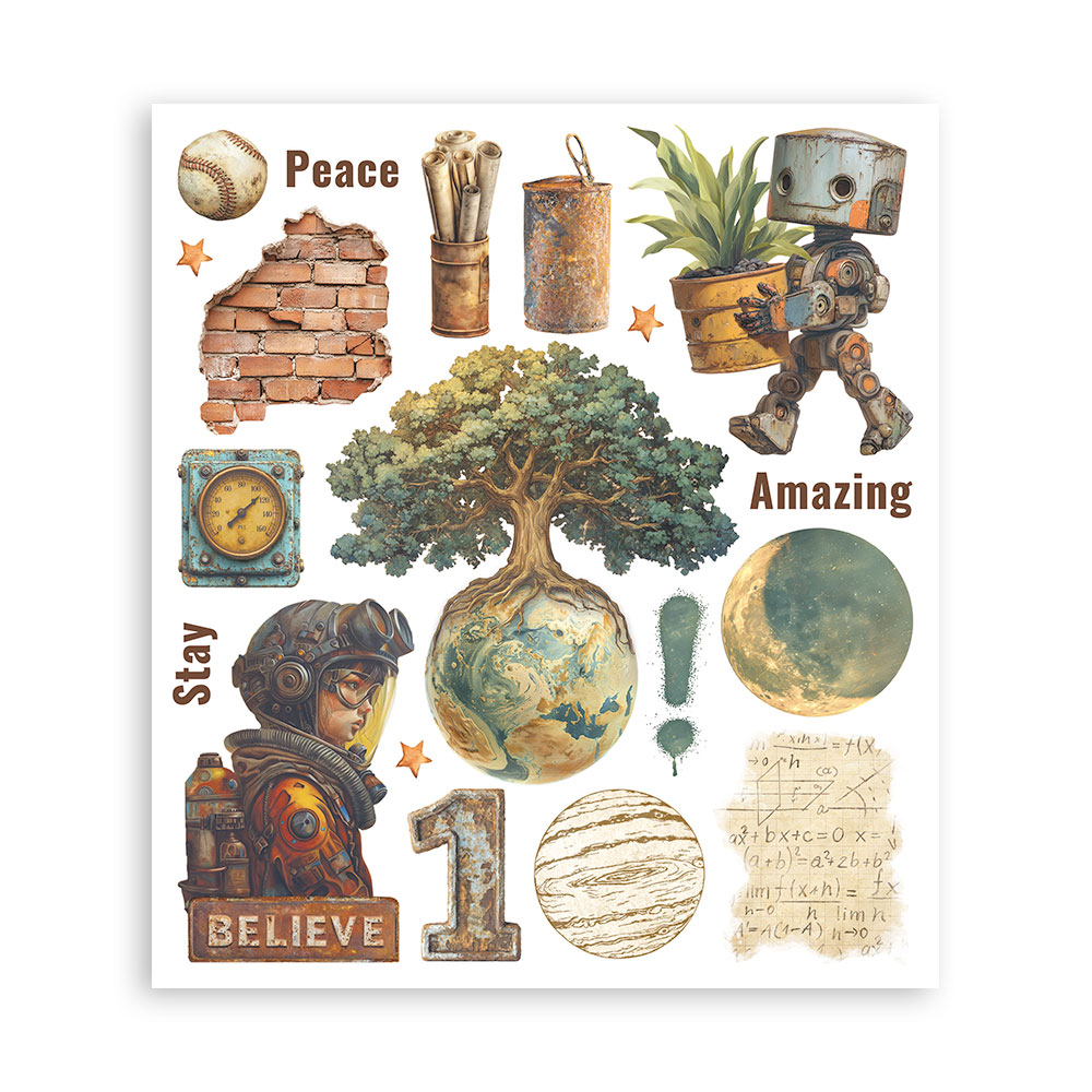 Rub-on Selection 20,5x23 cm - 6 páginas - A New Beginning - Imagen 5