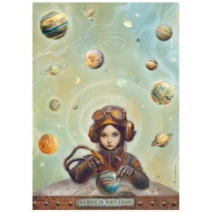 Papel de Arroz A4 Believe in your Light - A New Beginning