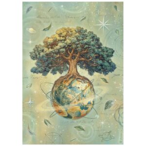 Papel de Arroz A4 The World Tree - A New Beginning