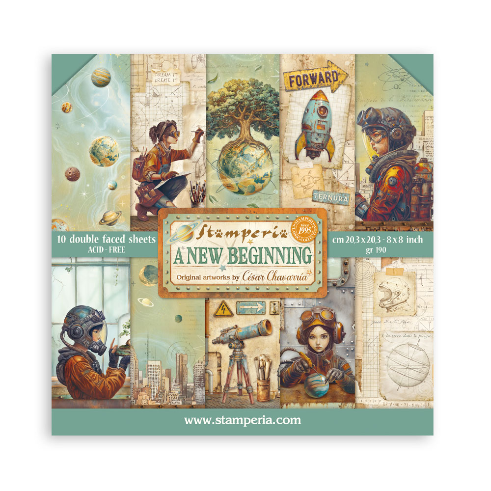 Álbum de Scrapbooking Small 10 hojas 20,3x20,3 cm - A New Beginning