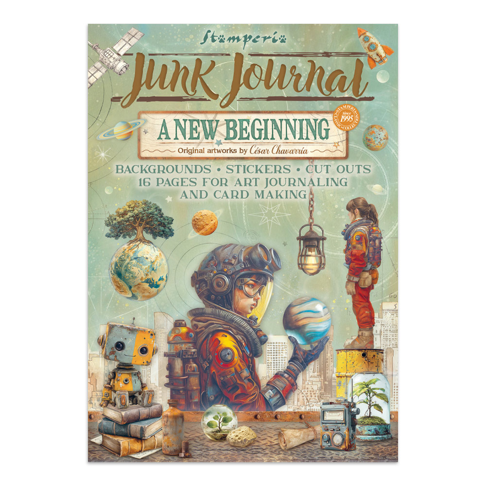 Junk Journal stickers, cut-outs, backgrounds - A New Beginning