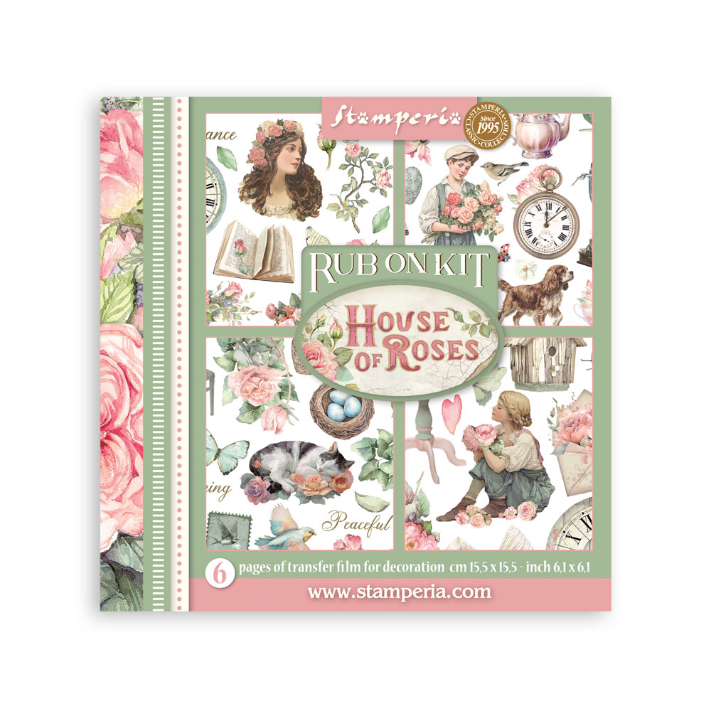 Rub-on Decorativo 15,5x15,5 cm - House of Roses