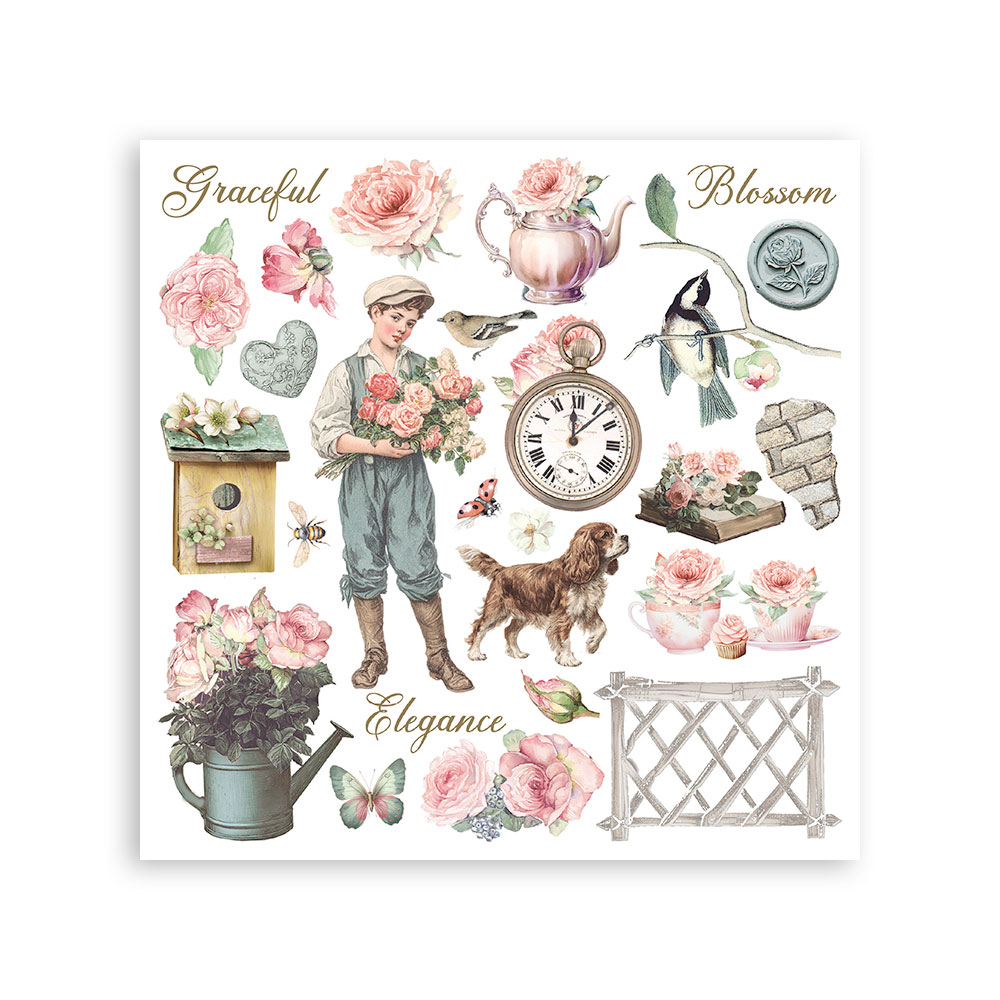 Rub-on Decorativo 15,5x15,5 cm - House of Roses - Imagen 3