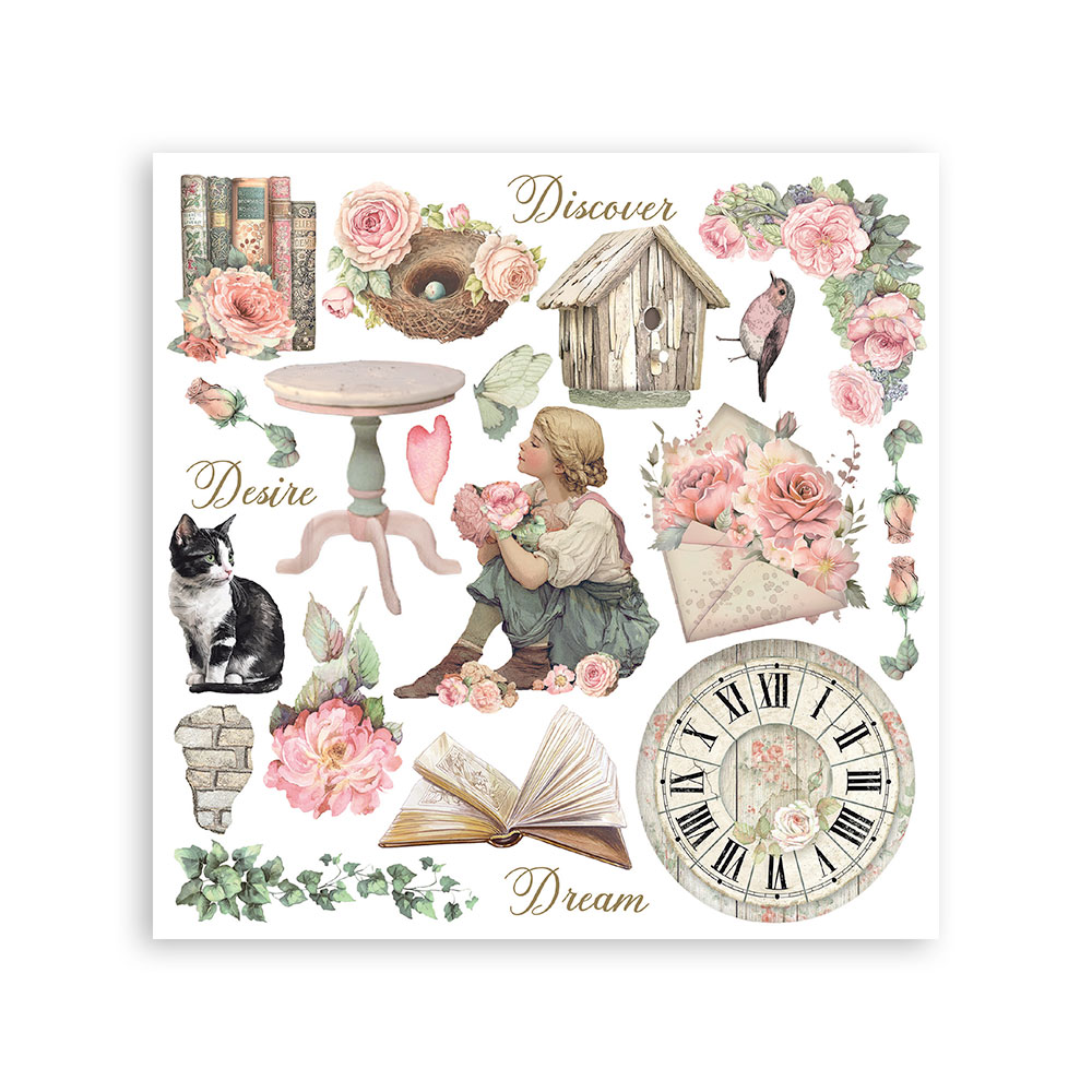 Rub-on Decorativo 15,5x15,5 cm - House of Roses - Imagen 5