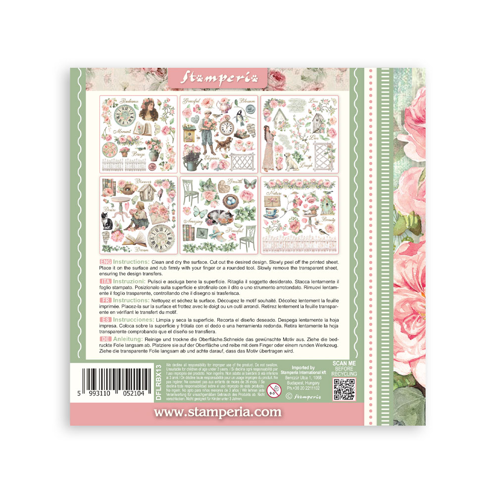 Rub-on Decorativo 15,5x15,5 cm - House of Roses - Imagen 8