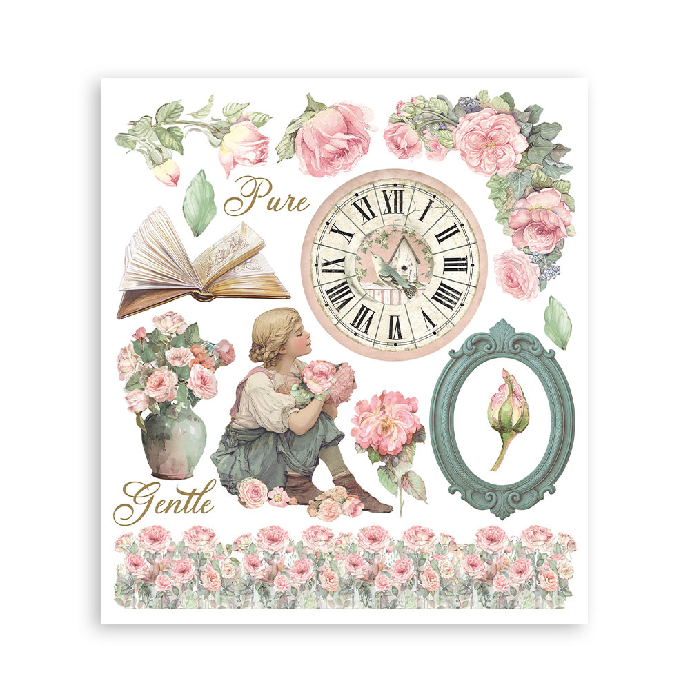 Rub-on Decorativo 20,5x23 cm - House of Roses - Imagen 2