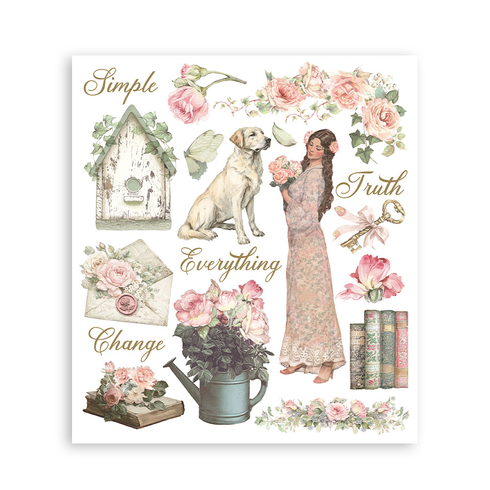 Rub-on Decorativo 20,5x23 cm - House of Roses - Imagen 3