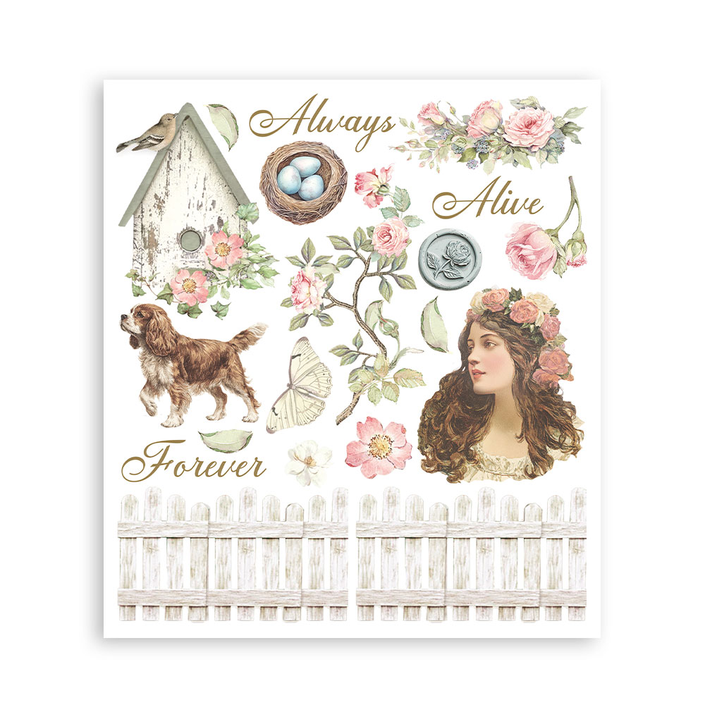 Rub-on Decorativo 20,5x23 cm - House of Roses - Imagen 6