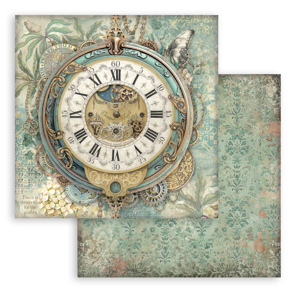 Hoja Doble Faz Reloj Grande - Gardens of Time